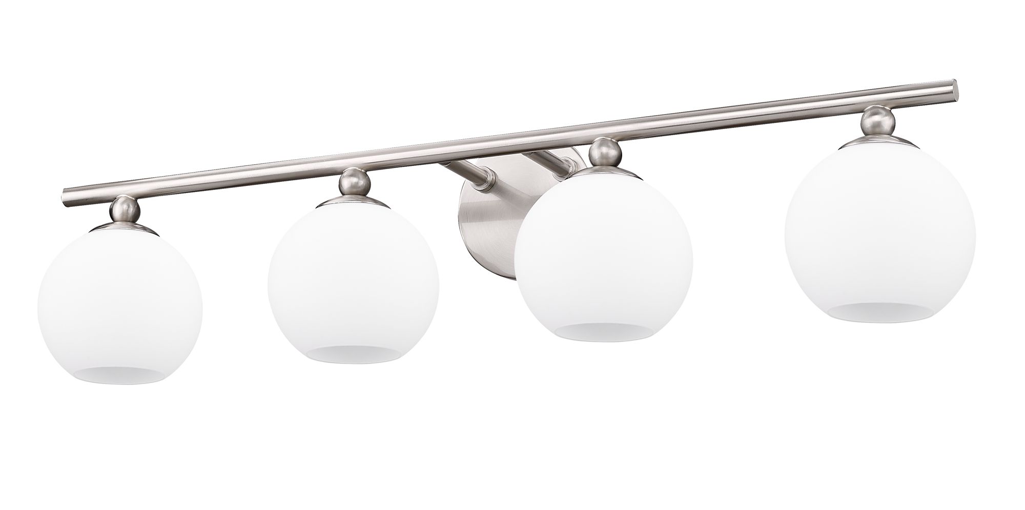Z-Lite Neoma 30" Wide Brushed Nickel 4-Light Bath Light