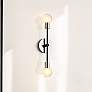 1_Z-Lite Neutra 2 Light Wall Sconce in Matte Black + Polished Nickel
