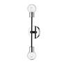 6_Z-Lite Neutra 2 Light Wall Sconce in Matte Black + Polished Nickel more views