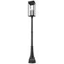 5_Z-Lite Nova 117"H Black 5-Light Outdoor Post Light with Base more views