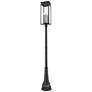 7_Z-Lite Nova 117"H Black 5-Light Outdoor Post Light with Base more views
