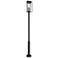 Z-Lite Nova 122 1/4" High Black Outdoor Post Light with Base