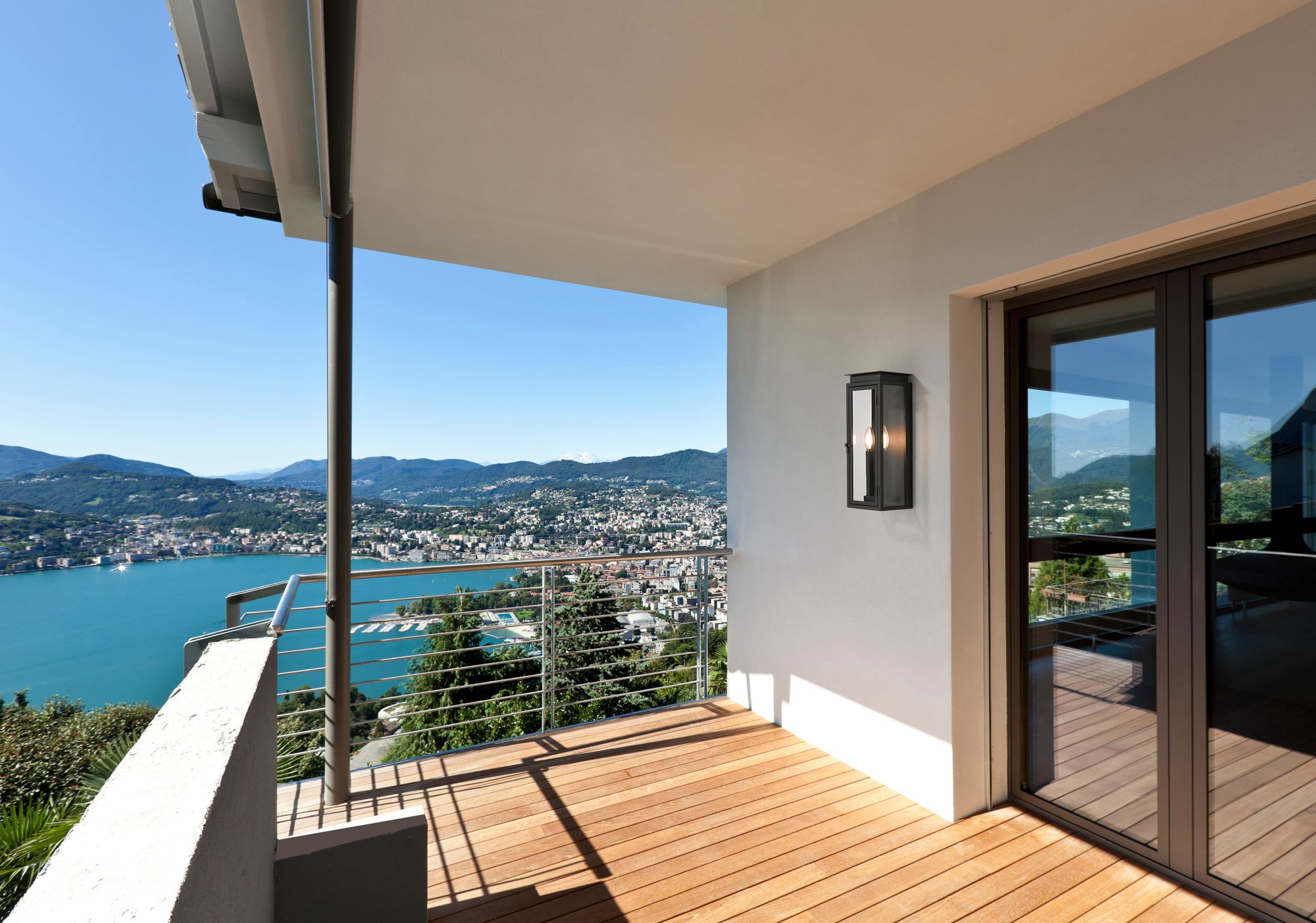 Thumbnail3 of Z-Lite Nova 16 1/2" High Black 2-Light Outdoor Wall Light more views