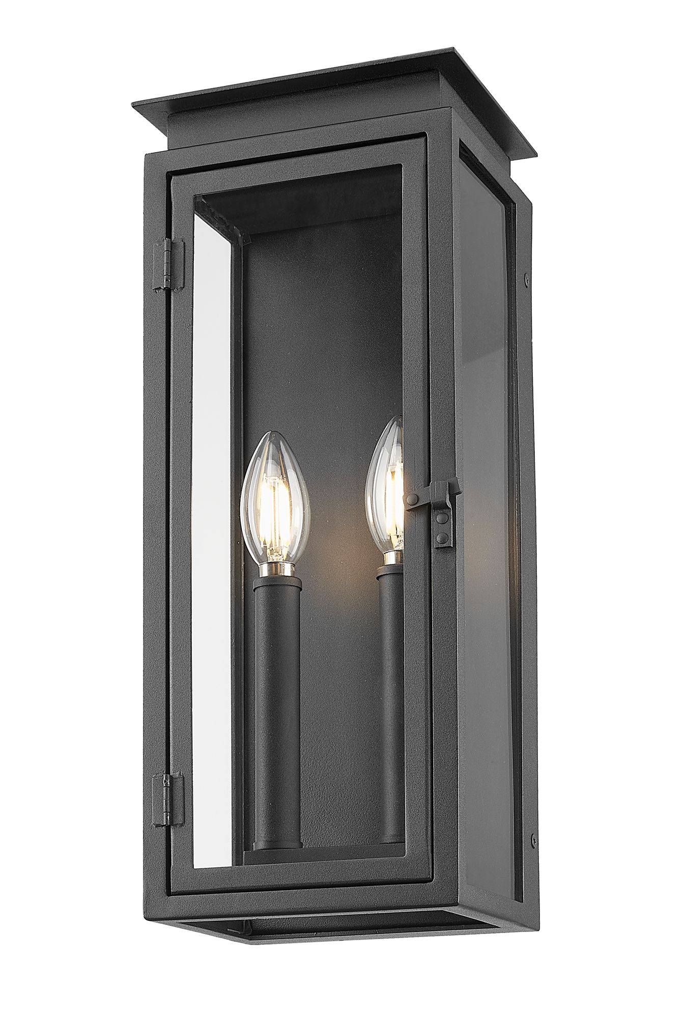 Thumbnail4 of Z-Lite Nova 16 1/2" High Black 2-Light Outdoor Wall Light more views