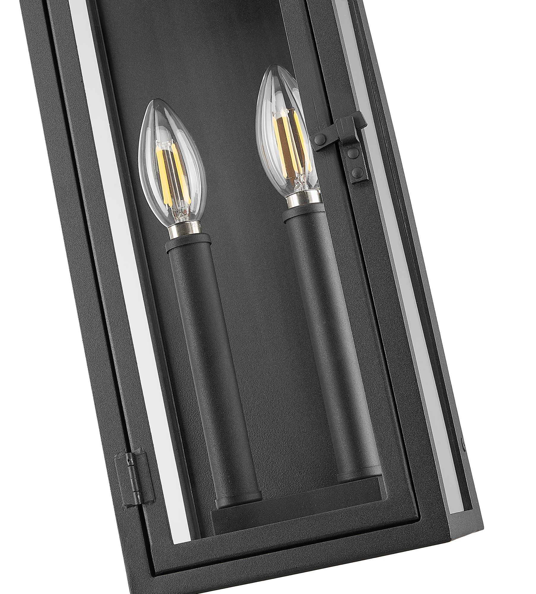 Z-Lite Nova 16 1/2" High Black 2-Light Outdoor Wall Light