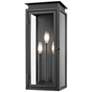 1_Z-Lite Nova 20 1/2" High Black 3-Light Outdoor Wall Light