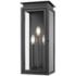 Z-Lite Nova 20 1/2" High Black 3-Light Outdoor Wall Light