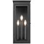 5_Z-Lite Nova 20 1/2" High Black 3-Light Outdoor Wall Light more views