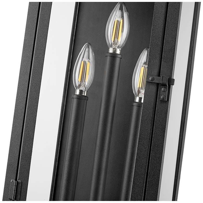 Image 6 Z-Lite Nova 20 1/2" High Black 3-Light Outdoor Wall Light more views
