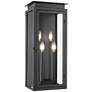 1_Z-Lite Nova 24 1/2" High Black 4-Light Outdoor Wall Light