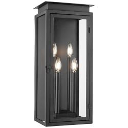 Z-Lite Nova 24 1/2" High Black 4-Light Outdoor Wall Light