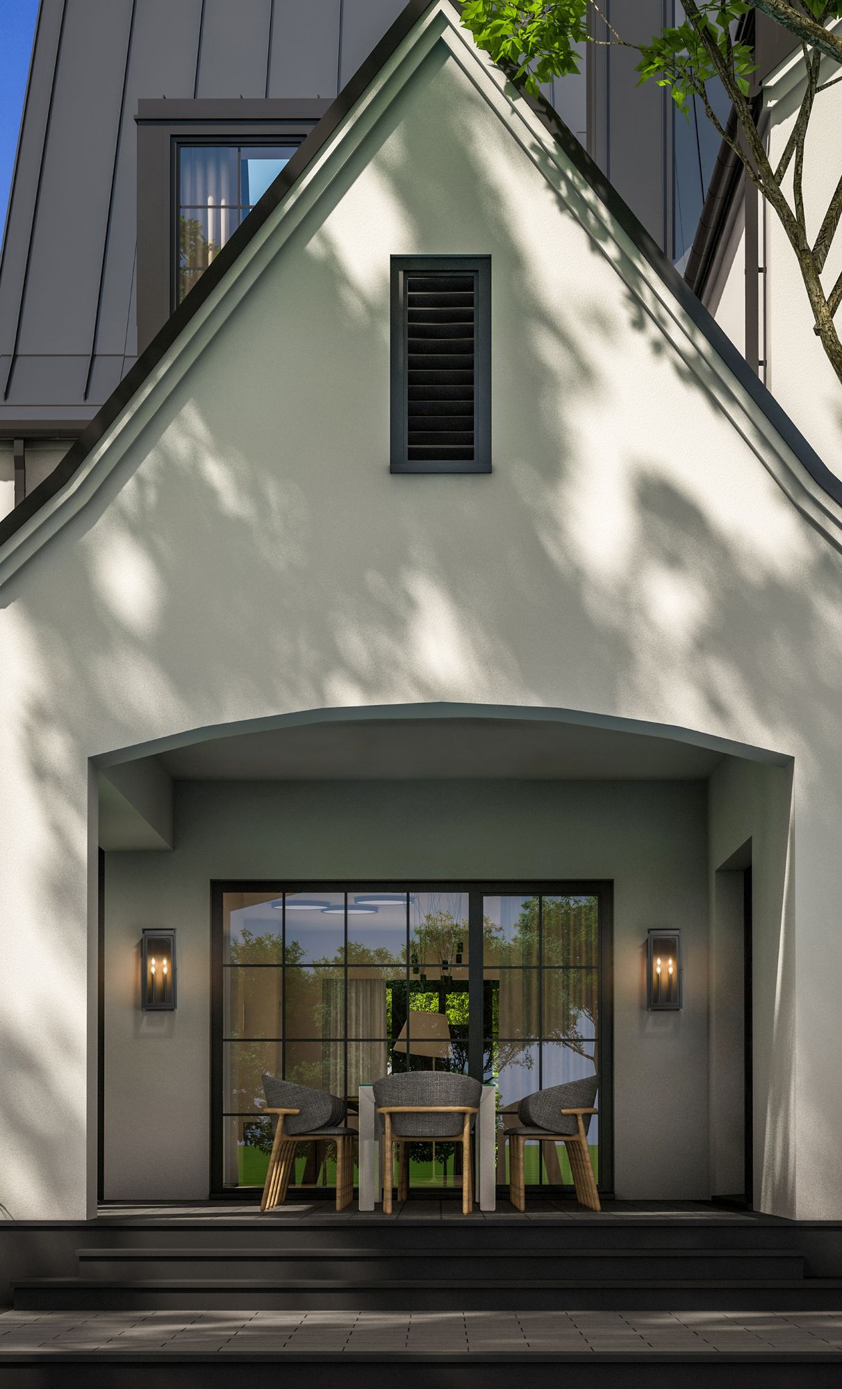 Image 3 Z-Lite Nova 24 1/2" High Black 4-Light Outdoor Wall Light more views