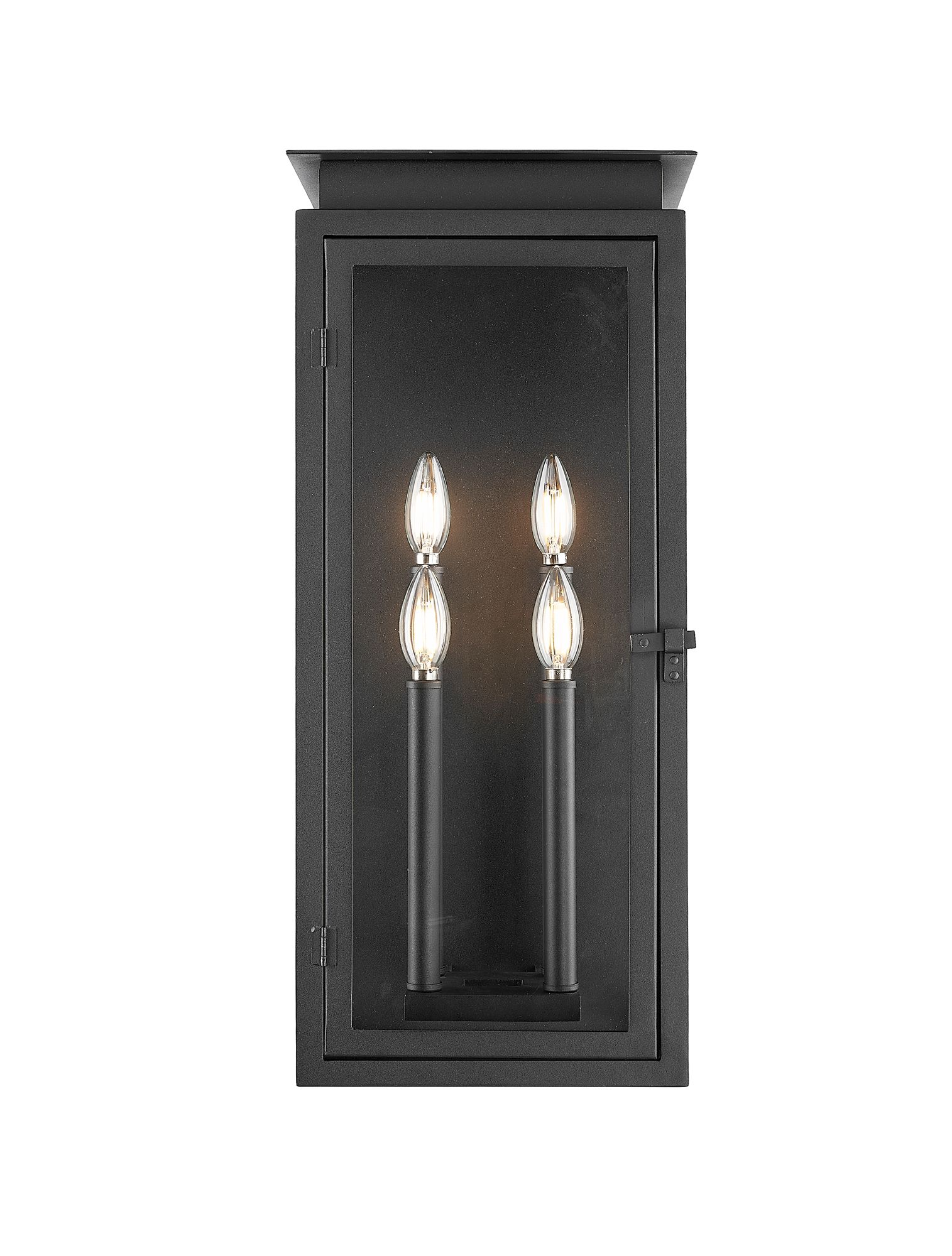 Image 5 Z-Lite Nova 24 1/2" High Black 4-Light Outdoor Wall Light more views