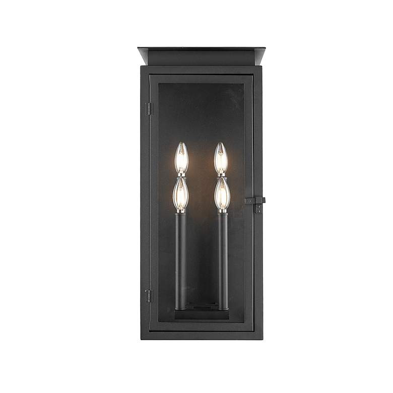 Image 5 Z-Lite Nova 24 1/2" High Black 4-Light Outdoor Wall Light more views