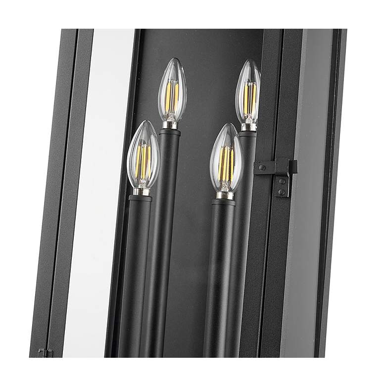 Image 6 Z-Lite Nova 24 1/2" High Black 4-Light Outdoor Wall Light more views