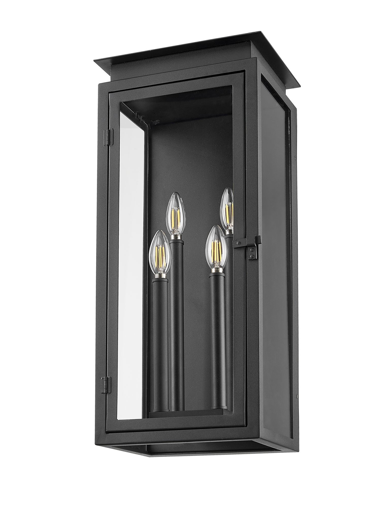 Image 7 Z-Lite Nova 24 1/2" High Black 4-Light Outdoor Wall Light more views