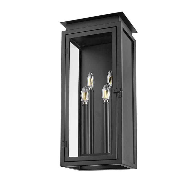 Image 7 Z-Lite Nova 24 1/2" High Black 4-Light Outdoor Wall Light more views