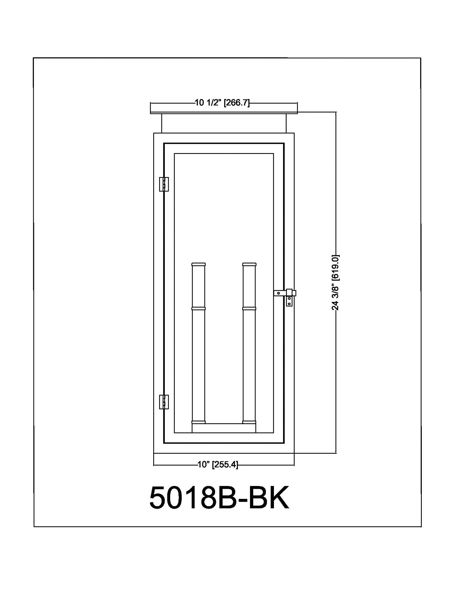 Z-Lite Nova 24 1/2" High Black 4-Light Outdoor Wall Light