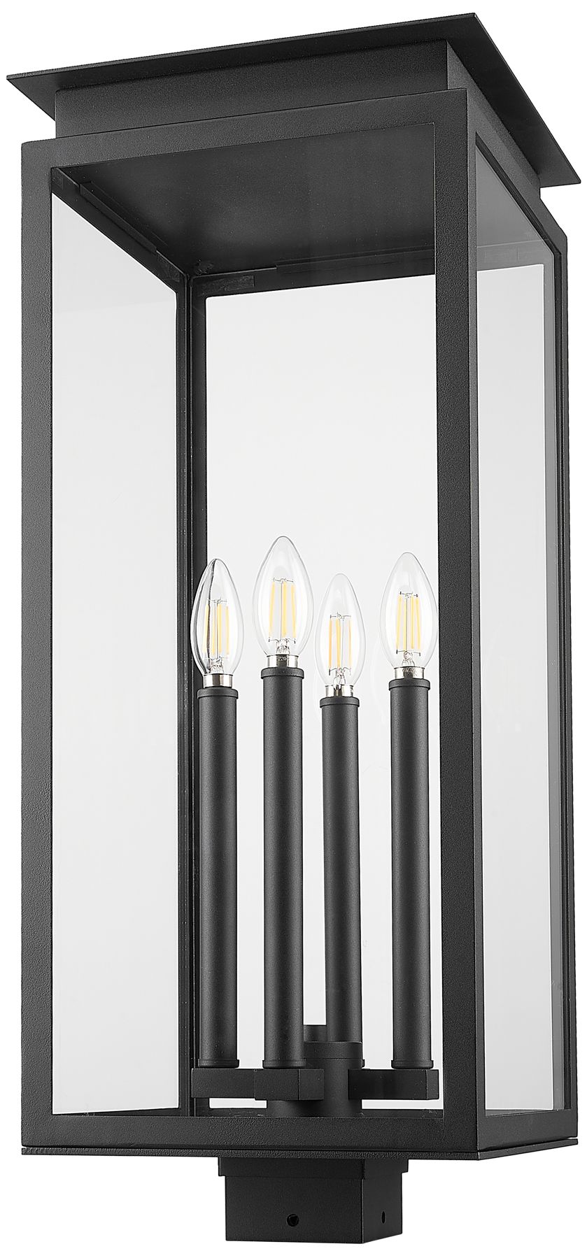 Image 5 Z-Lite Nova 26 3/4" High Black 4-Light Outdoor Post Light more views