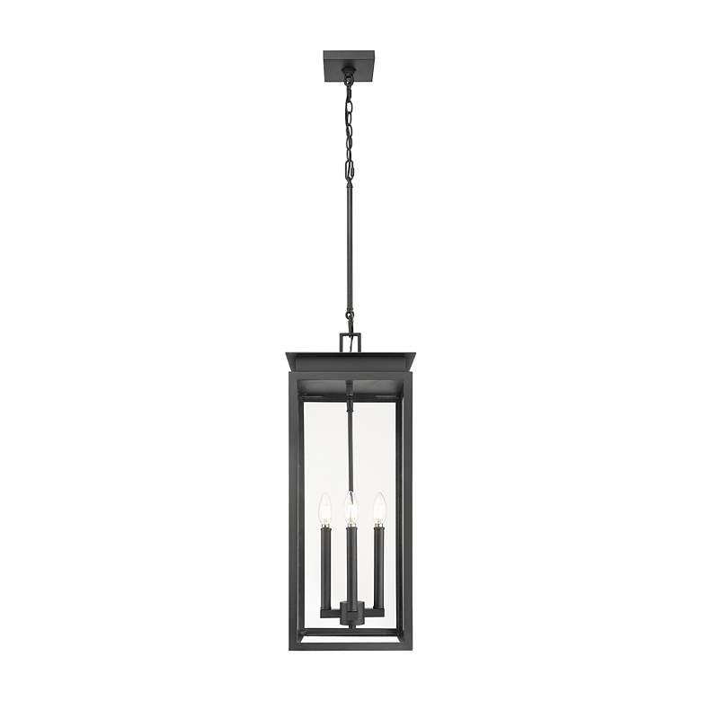 Image 6 Z-Lite Nova 27 1/2" High Black 4-Light Outdoor Hanging Light more views