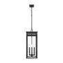 6_Z-Lite Nova 27 1/2" High Black 4-Light Outdoor Hanging Light more views