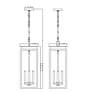 Z-Lite Nova 27 1/2" High Black 4-Light Outdoor Hanging Light