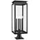 Z-Lite Nova 29 1/2" High Black 4-Light Outdoor Pier Light
