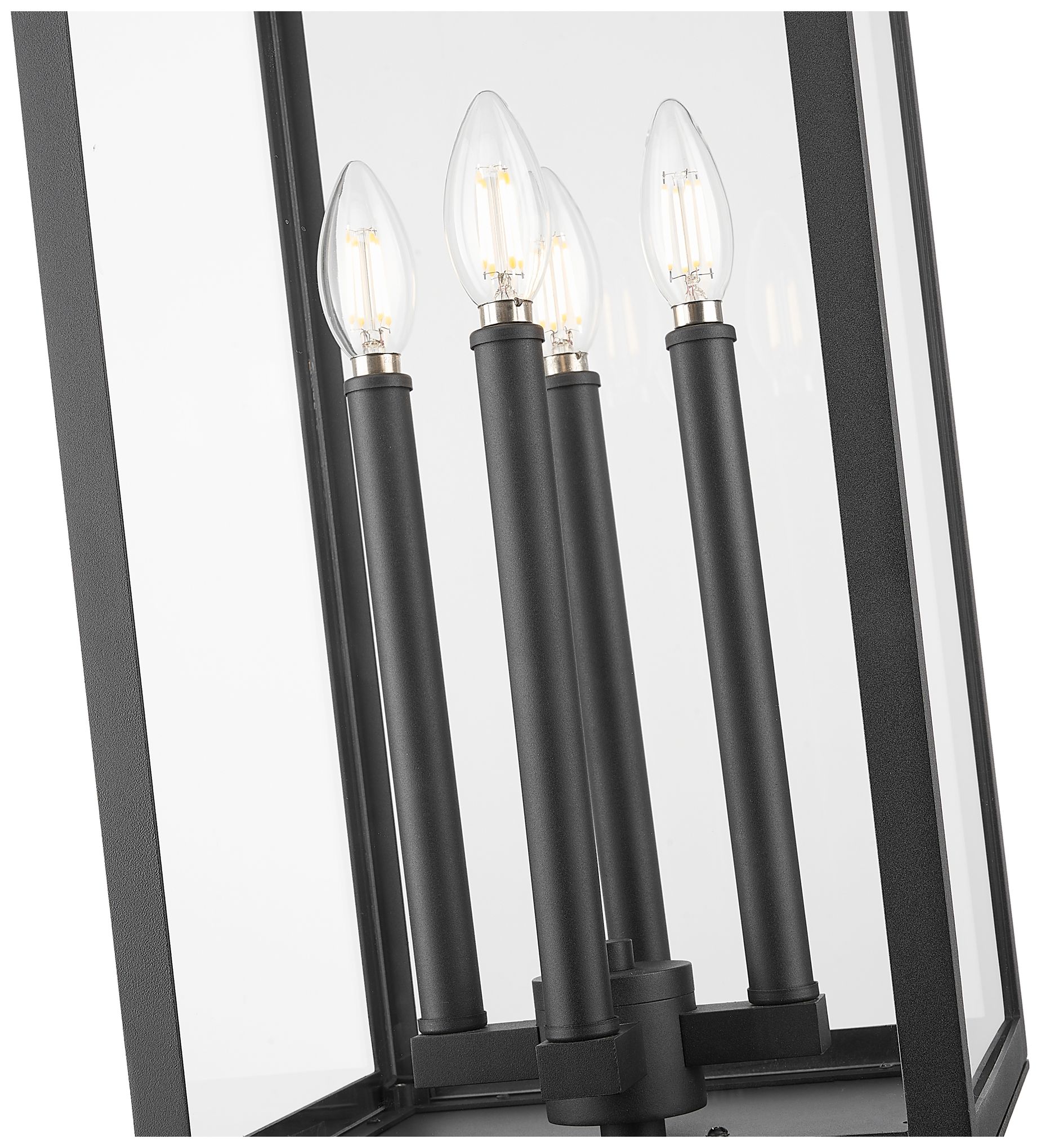 Z-Lite Nova 29 1/2" High Black 4-Light Outdoor Pier Light