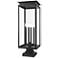 Z-Lite Nova 29 1/4" High Black 4-Light Outdoor Pier Light