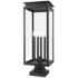 Z-Lite Nova 29 1/4" High Black 4-Light Outdoor Pier Light