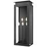 1_Z-Lite Nova 32" High Black 5-Light Outdoor Wall Light