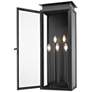5_Z-Lite Nova 32" High Black 5-Light Outdoor Wall Light more views