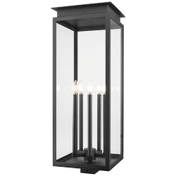 Z-Lite Nova 34 1/4" High Black 5-Light Outdoor Post Light