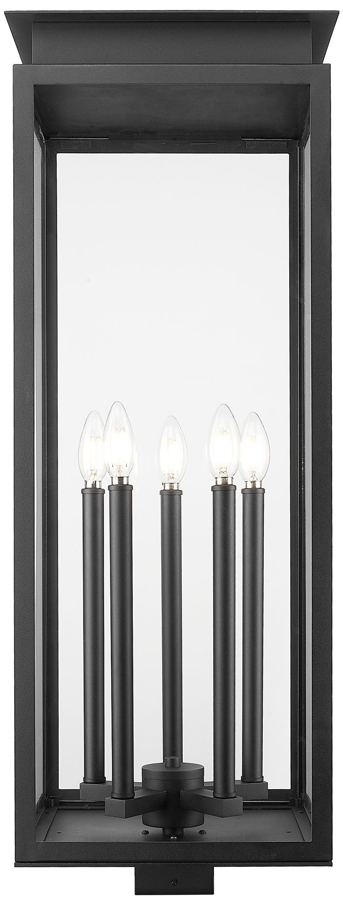 Image 3 Z-Lite Nova 34 1/4" High Black 5-Light Outdoor Post Light more views