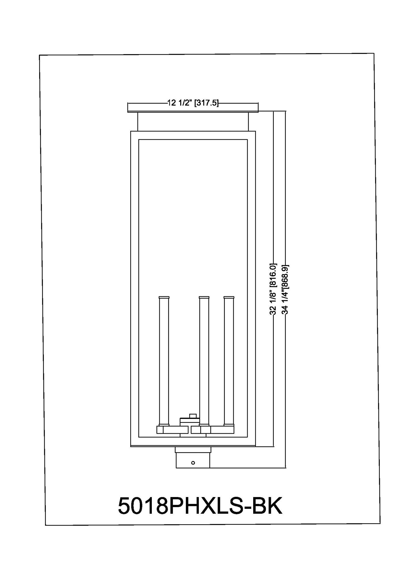 Image 6 Z-Lite Nova 34 1/4" High Black 5-Light Outdoor Post Light more views