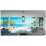 2_Z-Lite Nova 35" High Black 5-Light Outdoor Hanging Light more views