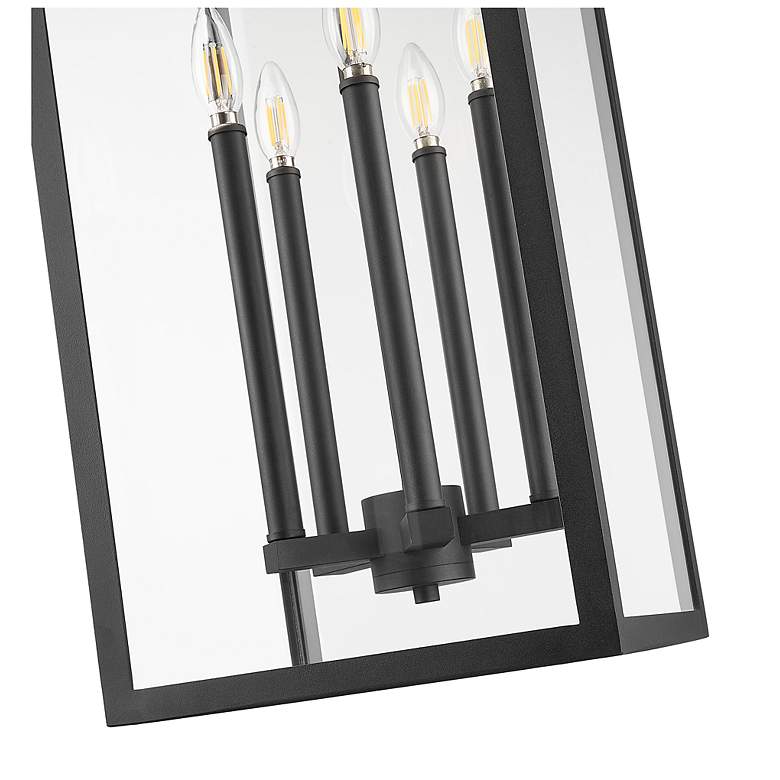 Image 6 Z-Lite Nova 35" High Black 5-Light Outdoor Hanging Light more views