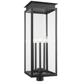 Image1 of Z-Lite Nova 35" High Black 5-Light Outdoor Post Light