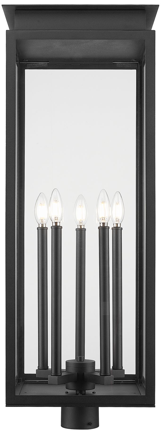 Image 3 Z-Lite Nova 35" High Black 5-Light Outdoor Post Light more views