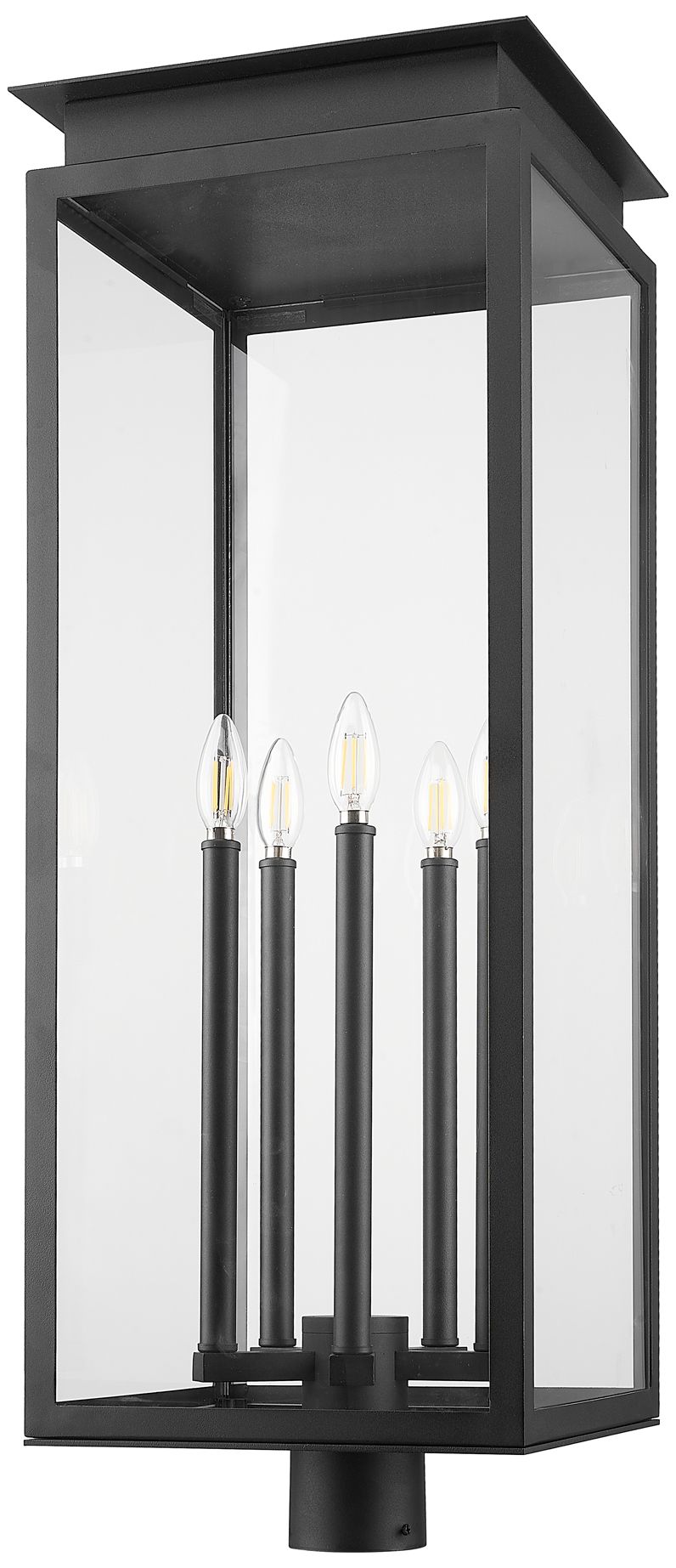 Image 5 Z-Lite Nova 35" High Black 5-Light Outdoor Post Light more views