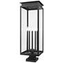 2_Z-Lite Nova 36 3/4" High Black 5-Light Outdoor Pier Light