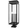 Z-Lite Nova 36 3/4" High Black 5-Light Outdoor Pier Light