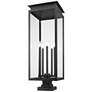 5_Z-Lite Nova 36 3/4" High Black 5-Light Outdoor Pier Light more views