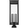 6_Z-Lite Nova 36 3/4" High Black 5-Light Outdoor Pier Light more views