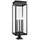 Z-Lite Nova 37" High Black 5-Light Outdoor Pier Light