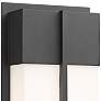 2_Z-Lite Nyx 13" High Black LED Outdoor Wall Light more views