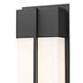 3_Z-Lite Nyx 13" High Black LED Outdoor Wall Light more views