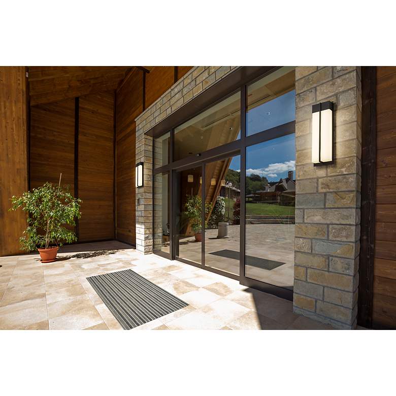 Image 2 Z-Lite Nyx 24" High Black LED Outdoor Wall Light more views