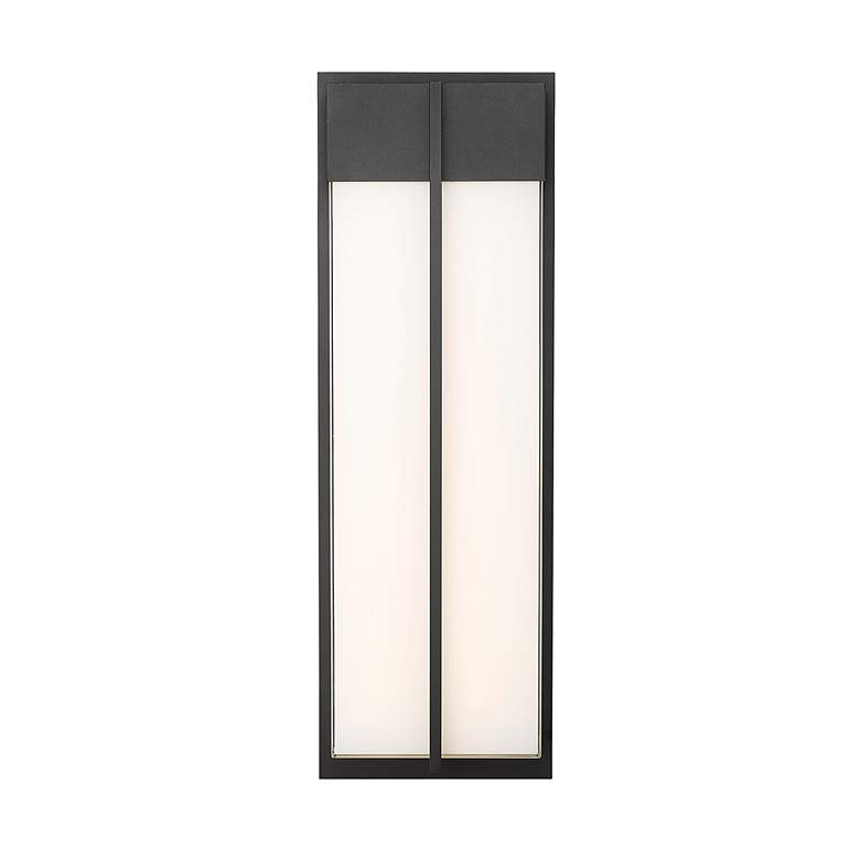 Image 4 Z-Lite Nyx 24" High Black LED Outdoor Wall Light more views