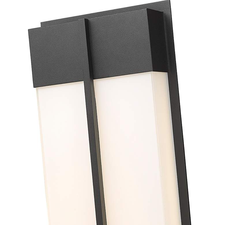 Image 6 Z-Lite Nyx 24" High Black LED Outdoor Wall Light more views
